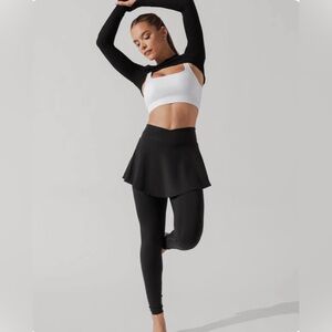 POPFLEX Black Skirted Leggings